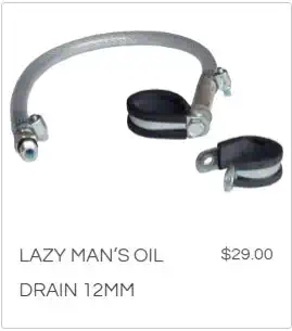 Lazy Man's Oil drain 12mm