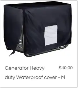 Generator heavy duty waterproof cover